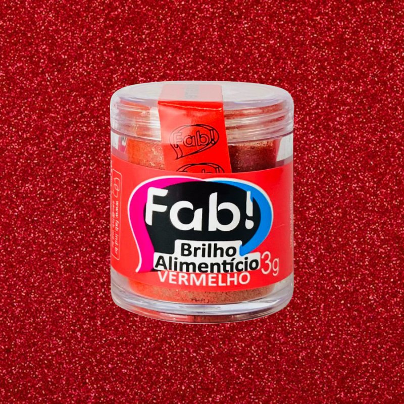Glitter Comestível Vermelho