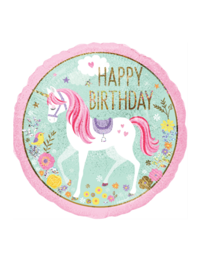 Balão Happy Birthday Unicórnio Balão Happy Birthday Unicórnio
