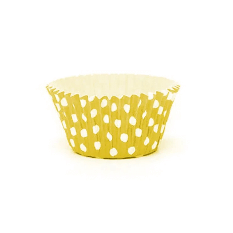 Forminhas de Brigadeiro Bolinhas Amarelo - 90 Unidades