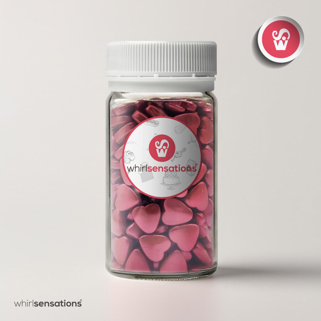 Corações 3D Bordô - 75g Corações 3D Bordô - 75g
