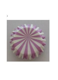 Forminhas de Brigadeiro Riscas Lilás - 90 Unidades