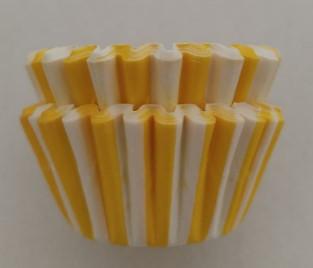 Forminhas de Brigadeiro Riscas Amarelo - 90 Unidades Forminhas de Brigadeiro Riscas Amarelo - 90 Unidades
