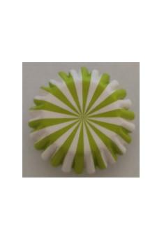 Forminhas de Brigadeiro Riscas Verde - 90 Unidades