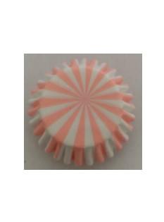 Forminhas de Brigadeiro Riscas Rosa Claro - 90 Unidades
