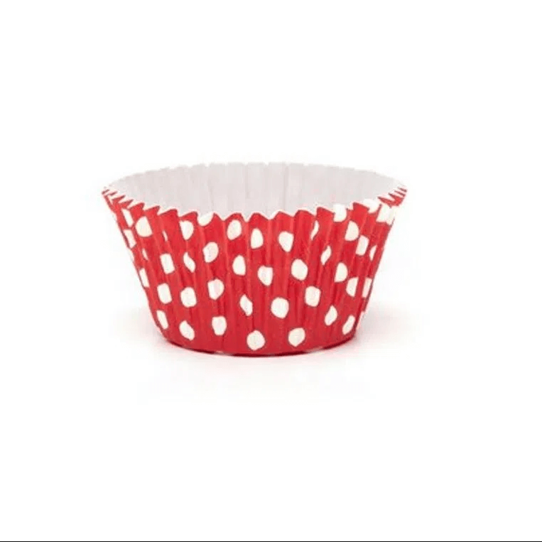 Forminhas de Brigadeiro Bolinhas Vermelho - 90 Unidades